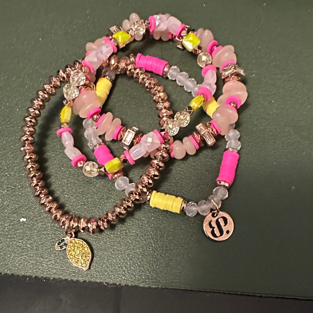 Bomb party Lemon stack - no package- 4 bracelets